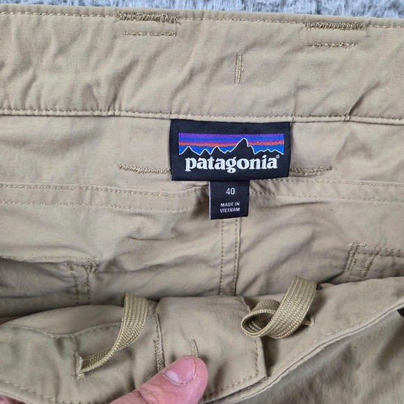 Patagonia Quandary Pants Mens 40 (40x30) Tan Activewear Hiking Sports - Picture 7 of 12